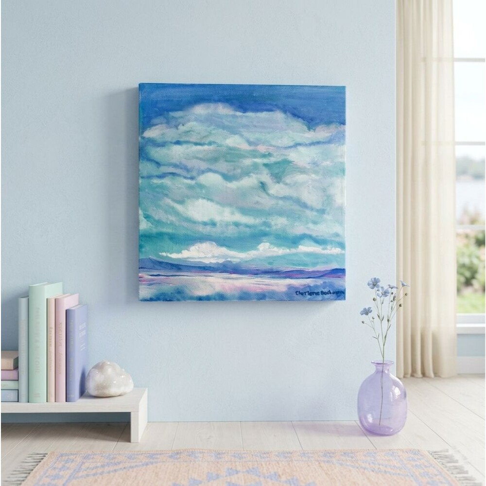 NEW Handmade Original Painting Gallery Wrapped Canvas Signed Acrylic Landscape